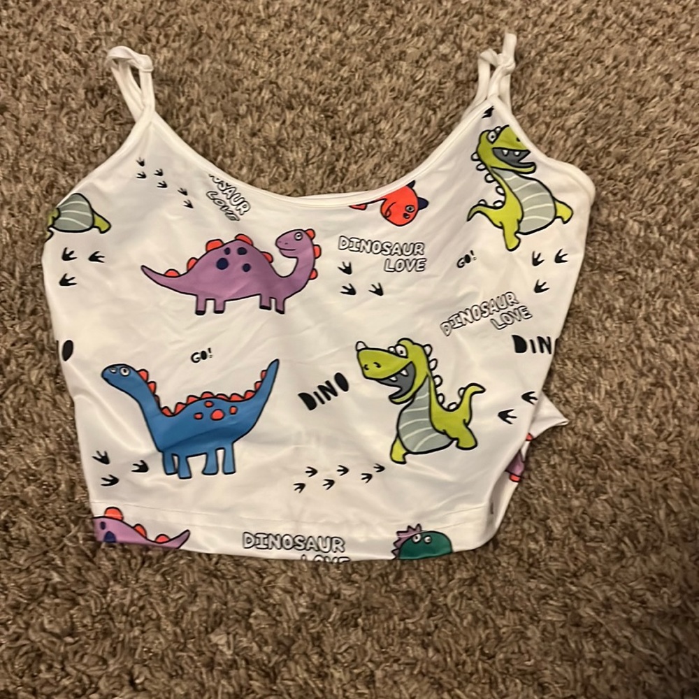 dinosaur tank top shein